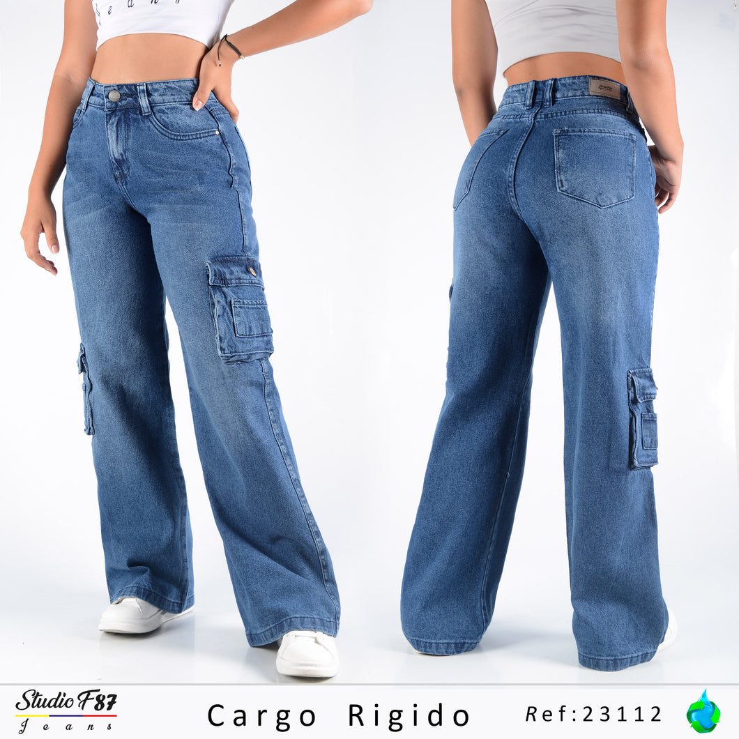 JEANS CARGO BOTA ANCHA REF 23112